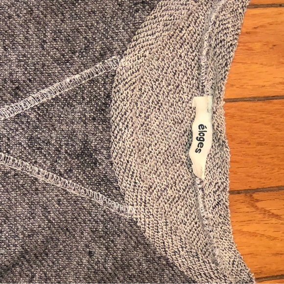 **donating 4/19. Boutique women’s dress or tunic;grey with suede elbow pads. - Picture 7 of 12